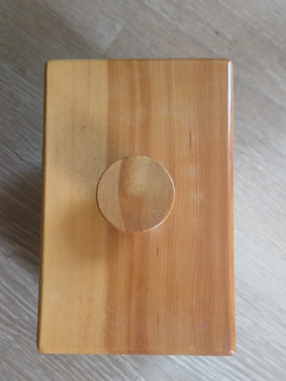 Woodpecker Woodware Japan Wood Jewelry Box with Geometric Inlay Light Honey MCM